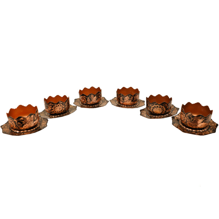 13-Piece Copper Haft-Seen Set, Diamond Cut Model view 4