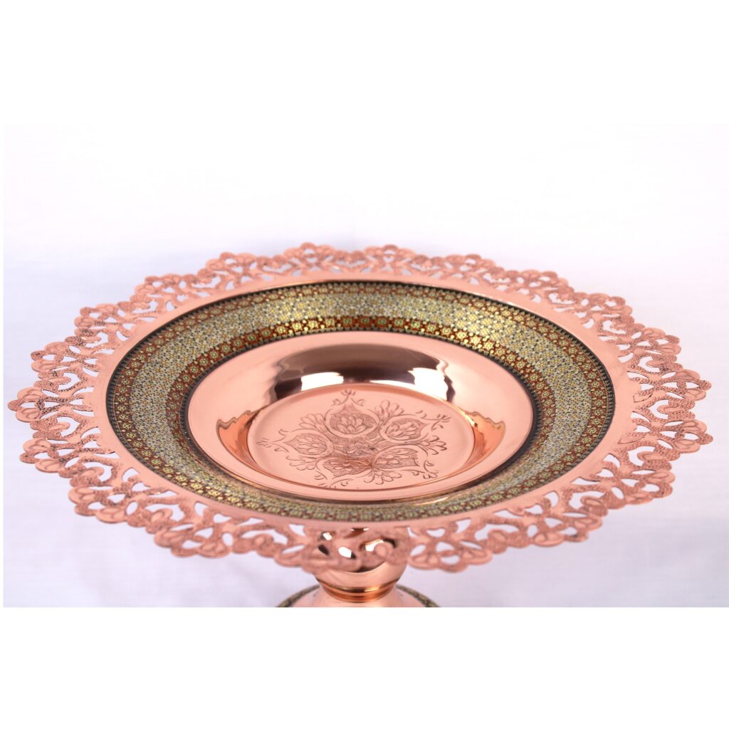 Inlaid Sweet Dish with Openwork Design Code k20 view 5