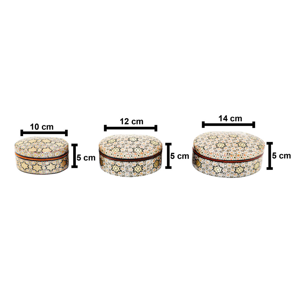 Inlaid Jewelry Box Model Full Inlay Ellipse Design Code 141210 Set of 3 view 11