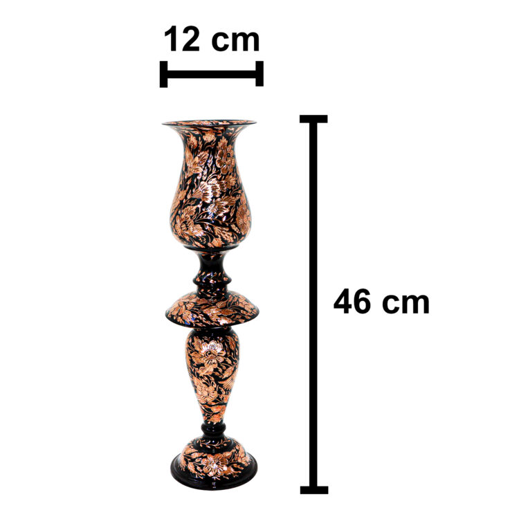 3-Piece Royal Design Diamond Cut Copper Mirror and Candle Holder Set Code HQ466446 view 10