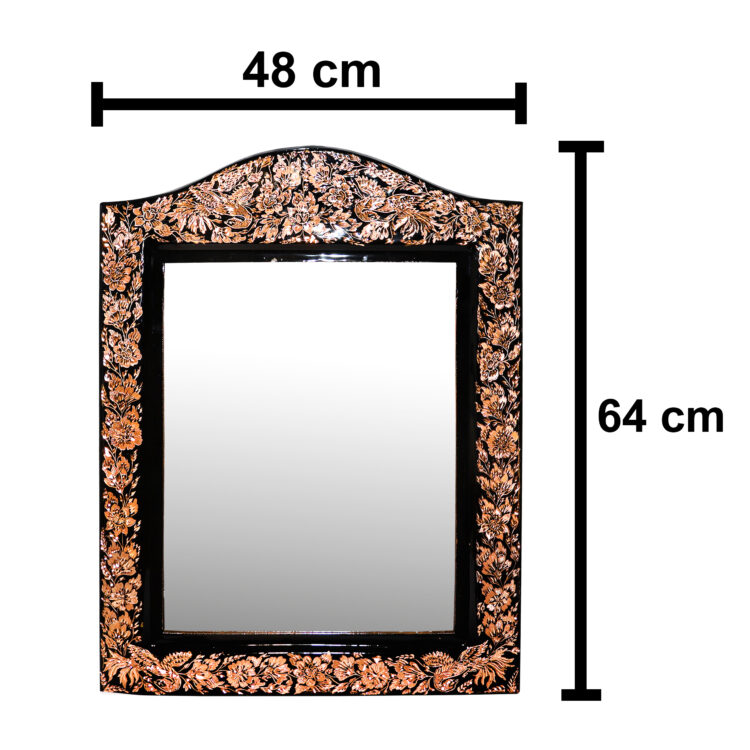 3-Piece Royal Design Diamond Cut Copper Mirror and Candle Holder Set Code HQ466446 view 11