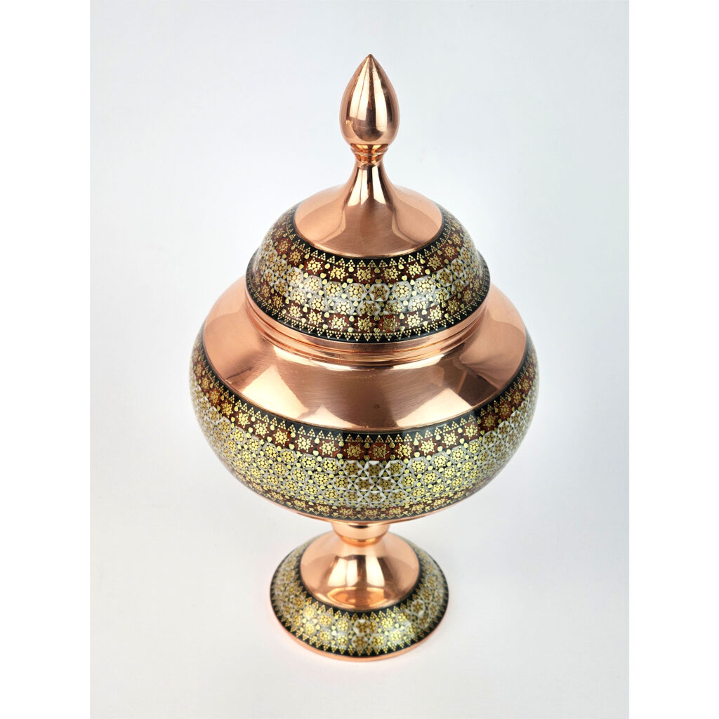 Set of 3 Inlaid Candy Bowl and Vase Model Azar Code s25 view 3