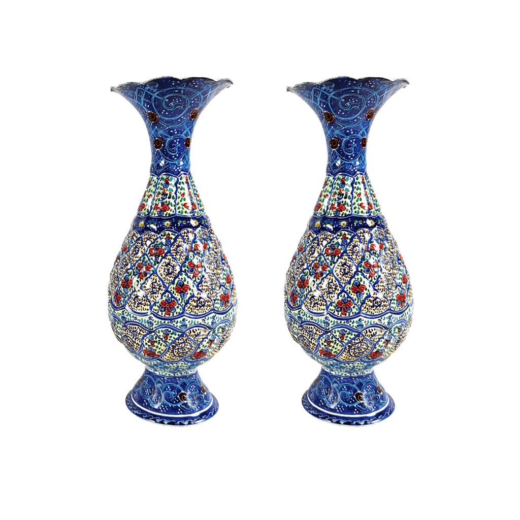 Enamel Vase Model Shirazi Code G20 Set of 2 view 1