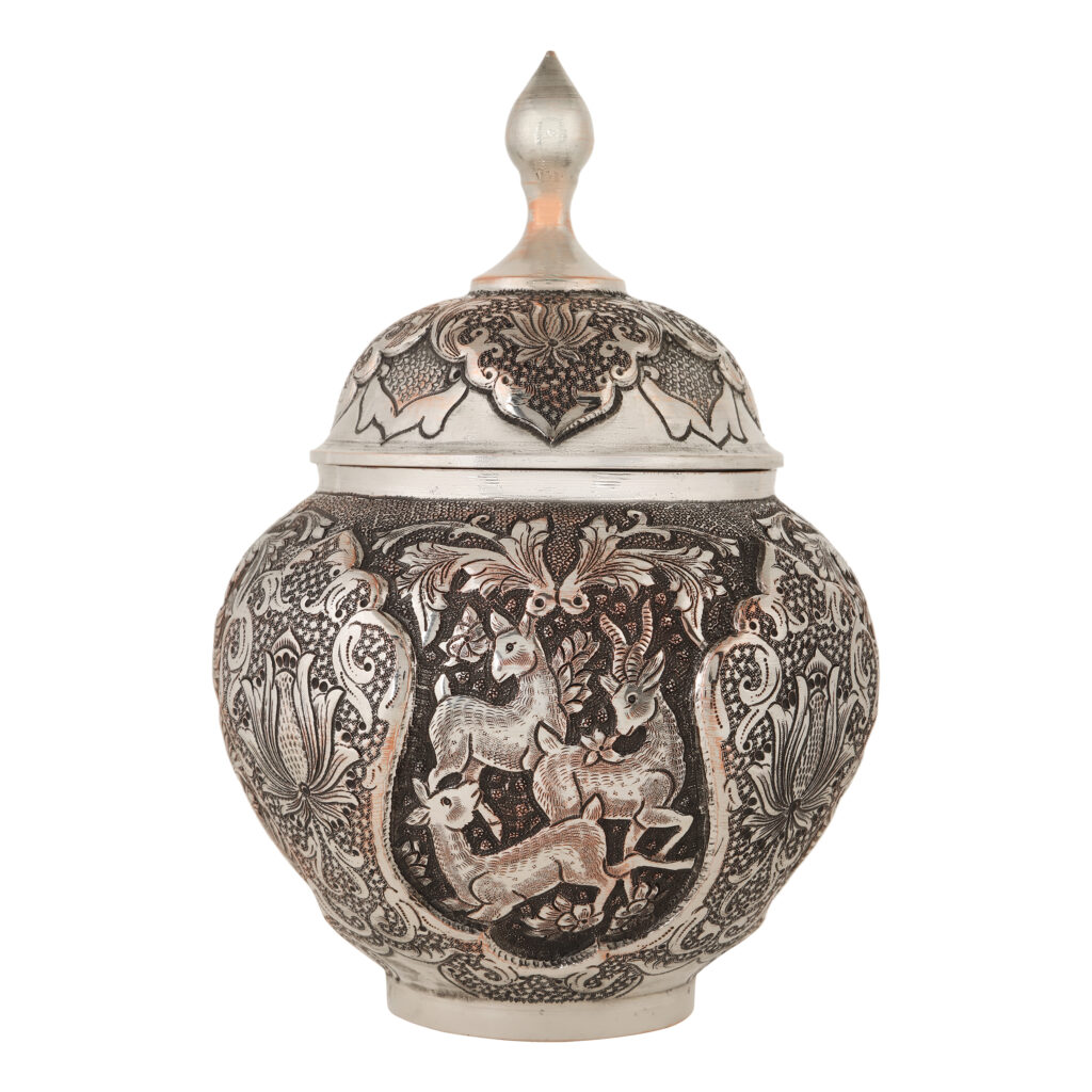 Engraved Chocolate Bowl with Deer and Bird Design Code 906 view 1