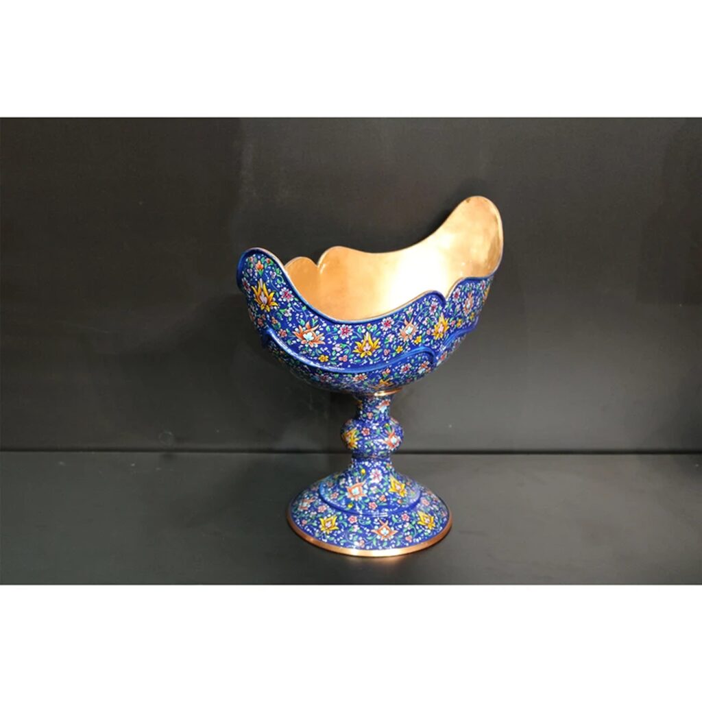 Copper Candy Dish Painting Model Code 2525 view 5