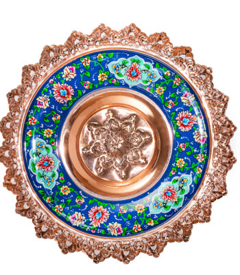 Aghajani Pardaz Copper Confectionery Dish Code P150 view 2