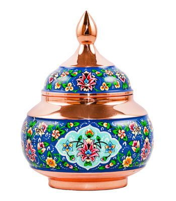 Aghajani Sugar Bowl Model Copper and Pardaz Code P045 view 1