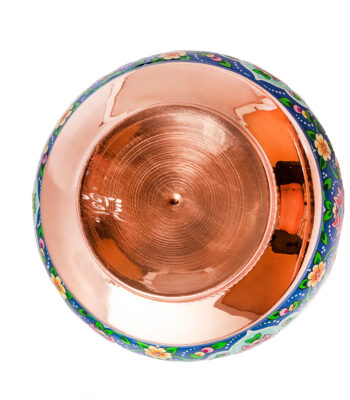 Aghajani Sugar Bowl Model Copper and Pardaz Code P045 view 2