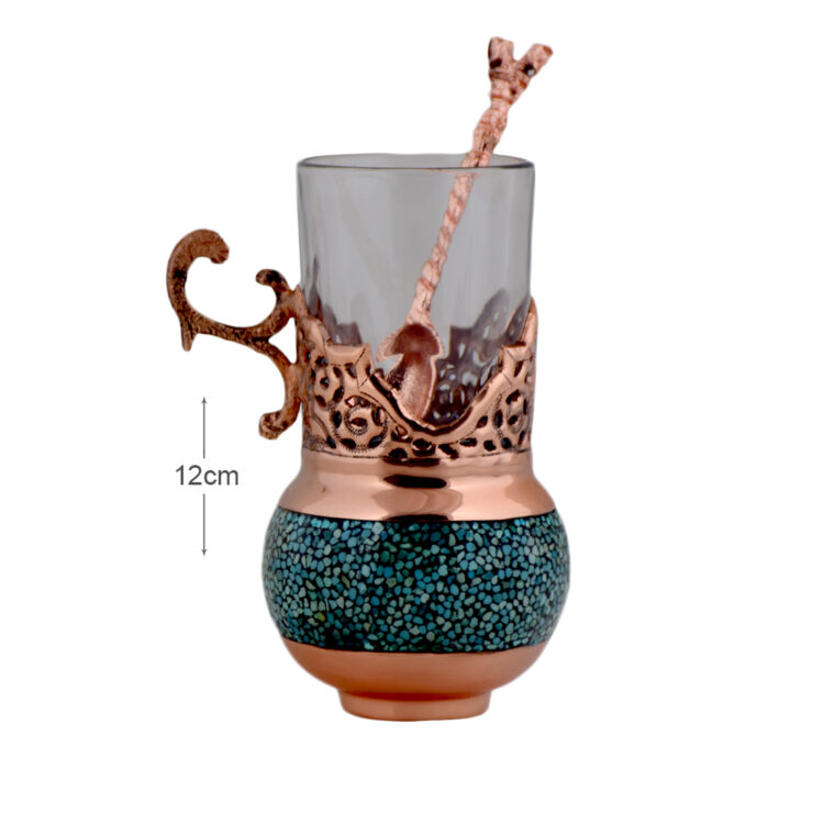 Aghajani Turquoise Inlaying (FiroozehKoobi) Cup Code F018 view 5