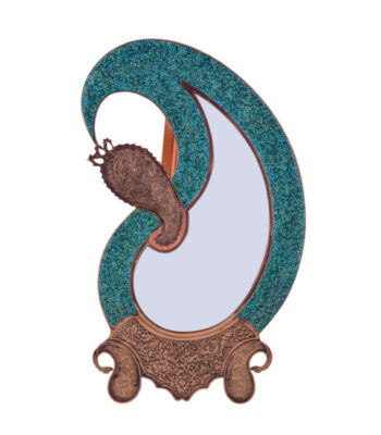 Aghajani Turquoise Inlaying (FiroozehKoobi) Mirror Model F181 view 1