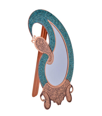 Aghajani Turquoise Inlaying (FiroozehKoobi) Mirror Model F181 view 2