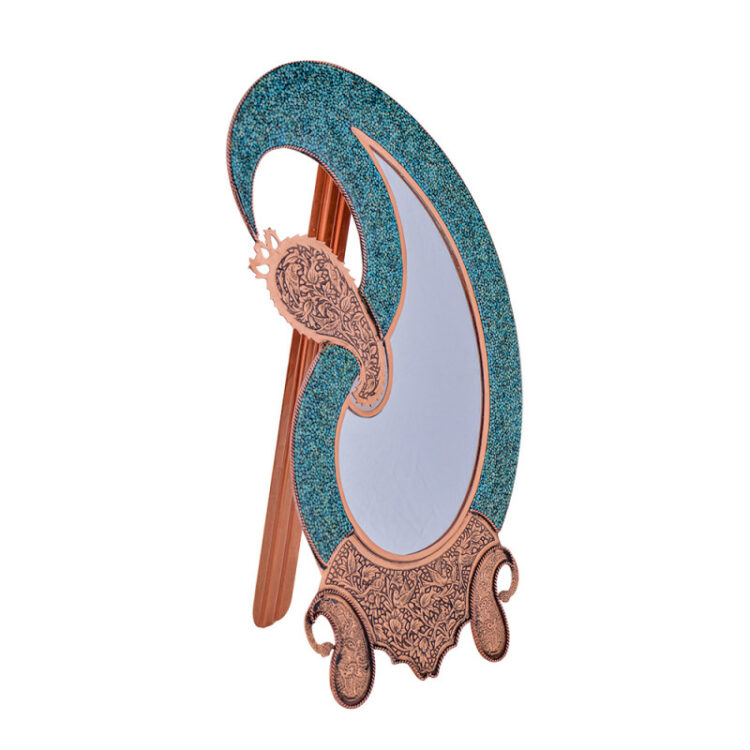 Aghajani Turquoise Inlaying (FiroozehKoobi) Mirror Model F181 view 2