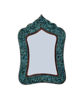Aghajani Turquoise Inlaying (FiroozehKoobi) Rectangular Mirror Code 1 view 1