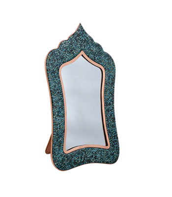 Aghajani Turquoise Inlaying (FiroozehKoobi) Rectangular Mirror Code 1 view 3