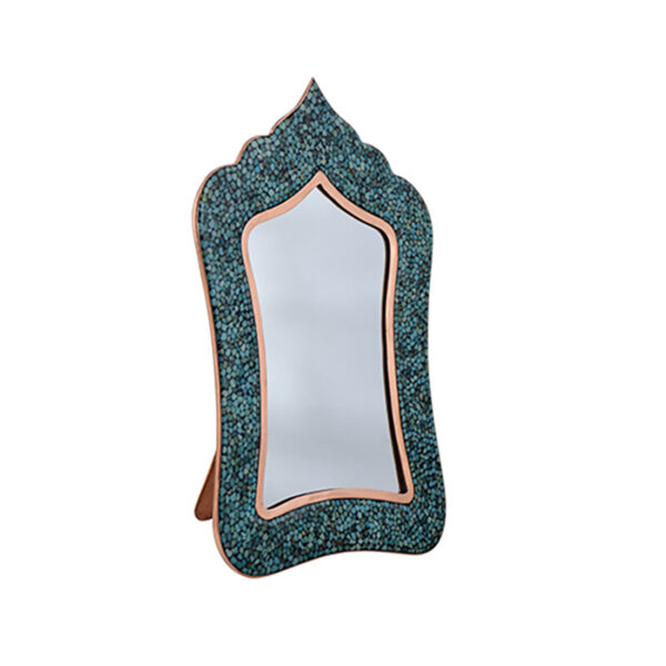 Aghajani Turquoise Inlaying (FiroozehKoobi) Rectangular Mirror Code 1 view 3