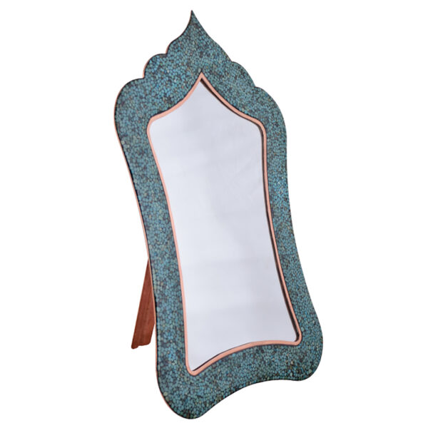 Aghajani Turquoise Inlaying (FiroozehKoobi) Rectangular Mirror Code 4 view 4