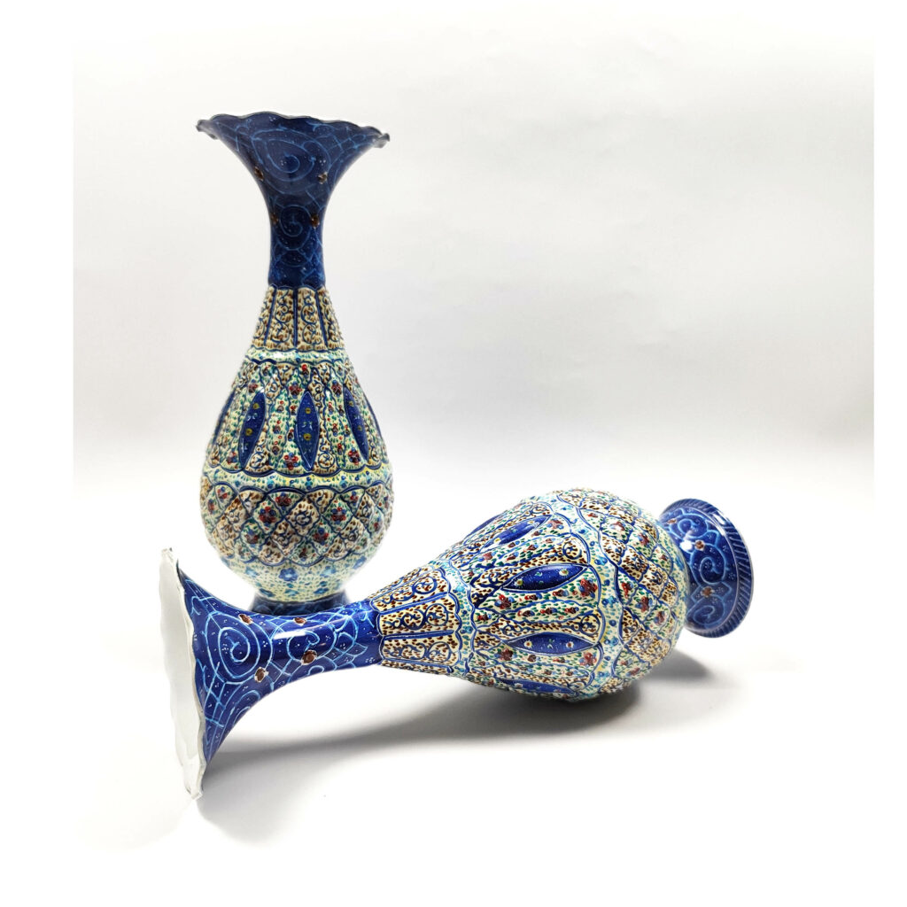 Enamel Vase Model Shirazi Code G25 Set of 2 view 3