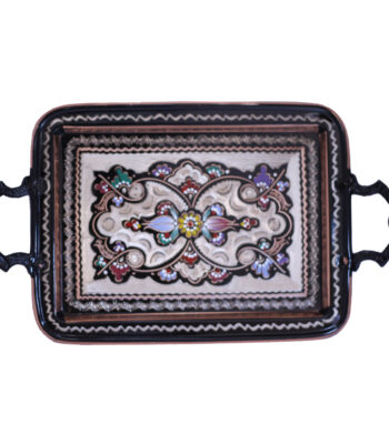 Copper Enamel Tray Model 6-Person Code 082 view 1