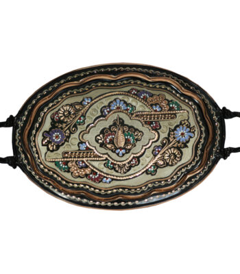 Copper Enamel Tray Model 6-Person Code 116 view 1