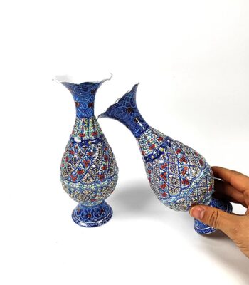 Copper Enamel Vase Model Eslimi Code SH20 Set of 2 view 2