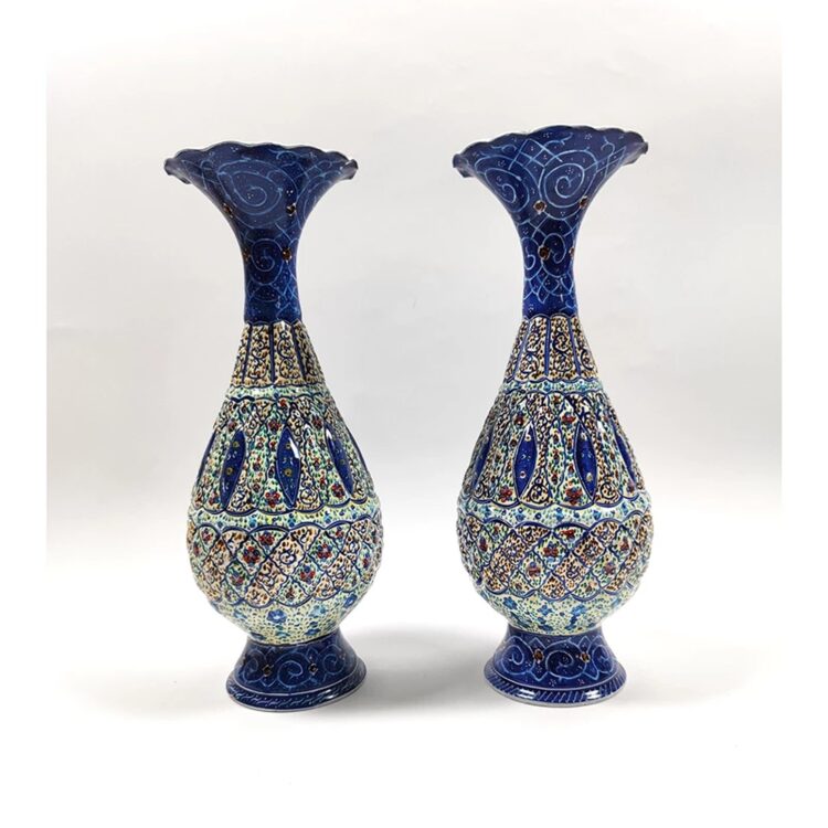 Copper Enamel Vase Model Sarahi Code S30 Set of 2 view 4