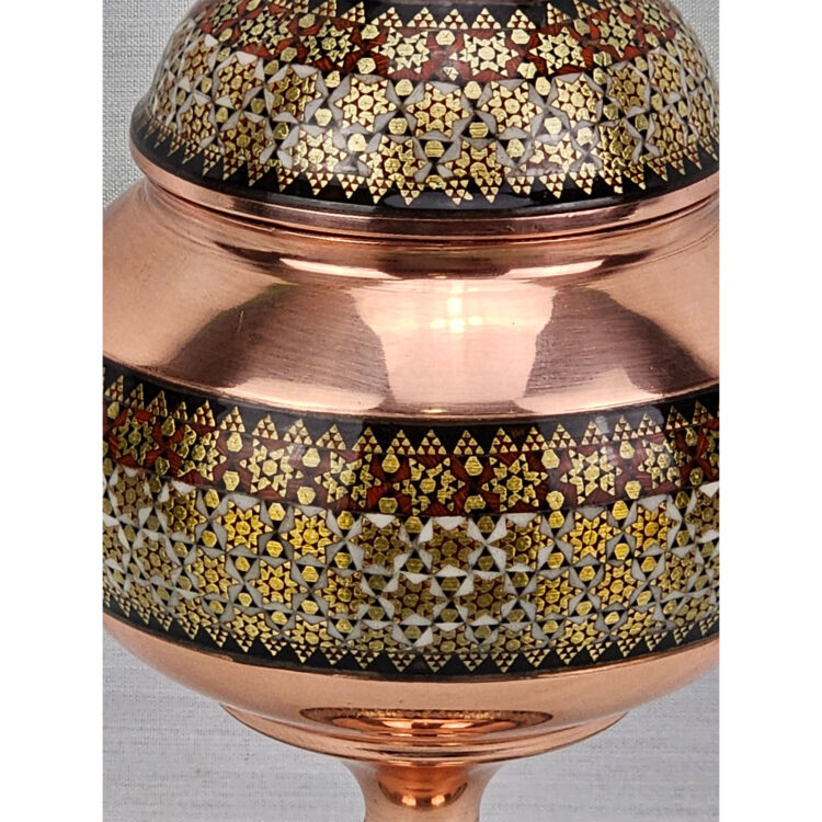 Copper Inlaid Candy Bowl Code k101 view 4