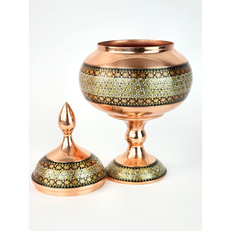 Copper Inlaid Candy Bowl Code Sk2 view 4