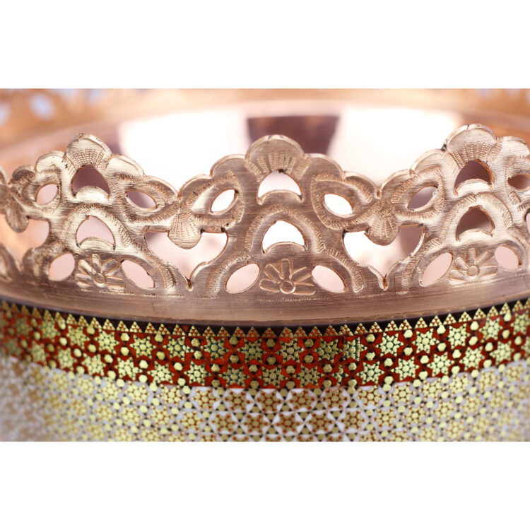 Copper Inlaid Nut Bowl Model Shahkar Code ag 102 view 2