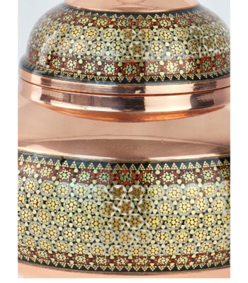 Copper Inlaid Sugar Bowl Model g25 view 2