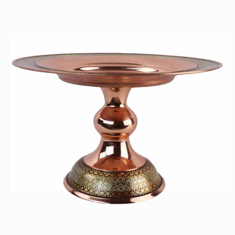 Copper Inlaid Sweet Dish Round Model sh30 view 1