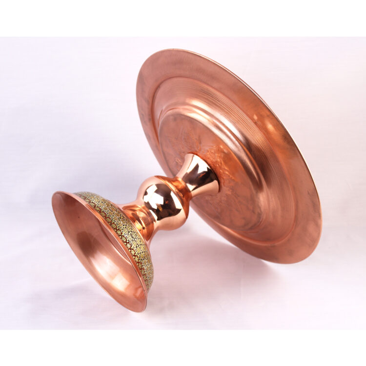 Copper Inlaid Sweet Dish Round Model sh30 view 3