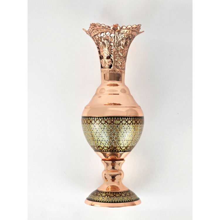 Copper Inlaid Vase Code s01 Set of 2 view 6