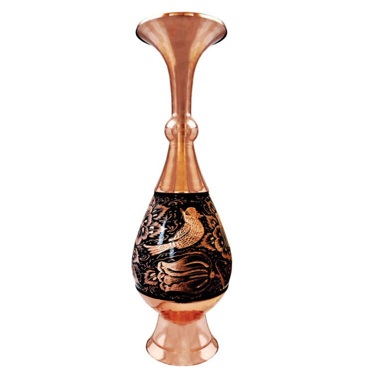 Copper Vase Model Diamond Engraving Code 30 view 1