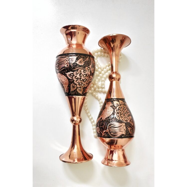 Copper Vase Model Diamond Engraving Code 30 view 5