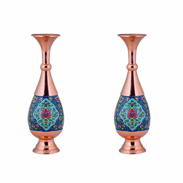 Copper Vase Model Pardaz Code P102 Set of 2 view 1