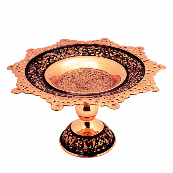 Diamond Cut Copper Confectionery Dish Code 02 view 1