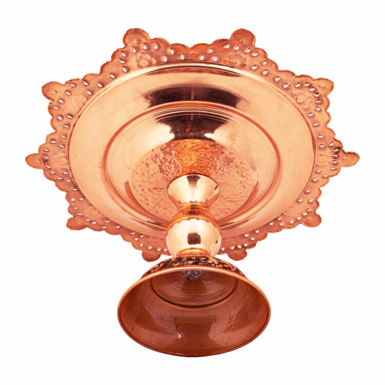 Diamond Cut Copper Confectionery Dish Code 02 view 2