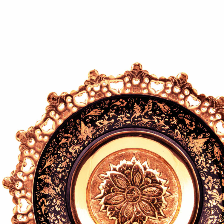 Diamond Cut Copper Confectionery Dish Code 03 view 3