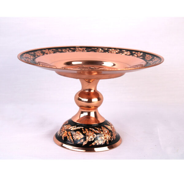 Diamond Cut Copper Confectionery Dish Code g020 view 2