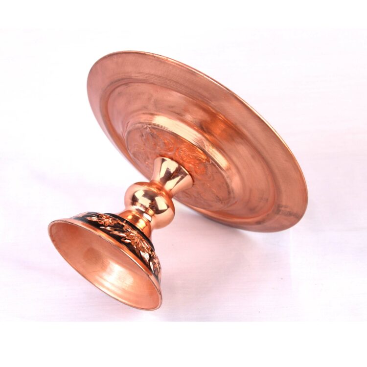 Diamond Cut Copper Confectionery Dish Code g020 view 4