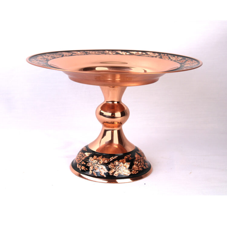 Diamond Cut Copper Confectionery Dish Code g025 view 5