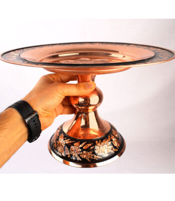 Diamond Cut Copper Confectionery Dish Code G030 view 2