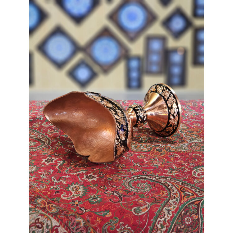 Diamond Cut Copper Kashkul Chocolate Dish Code b102 view 2