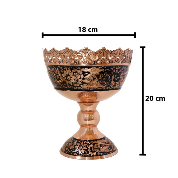 Diamond Cut Copper Nut Dish Code 20p18half3f5 view 6