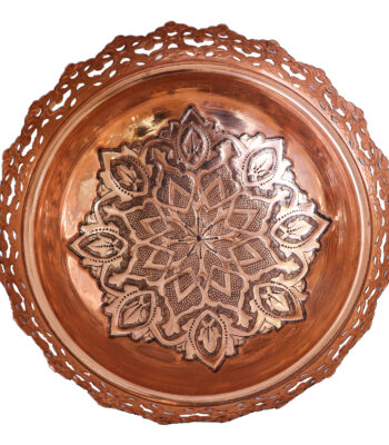 Diamond Cut Copper Nut Dish Code 34p24half5f5 view 2