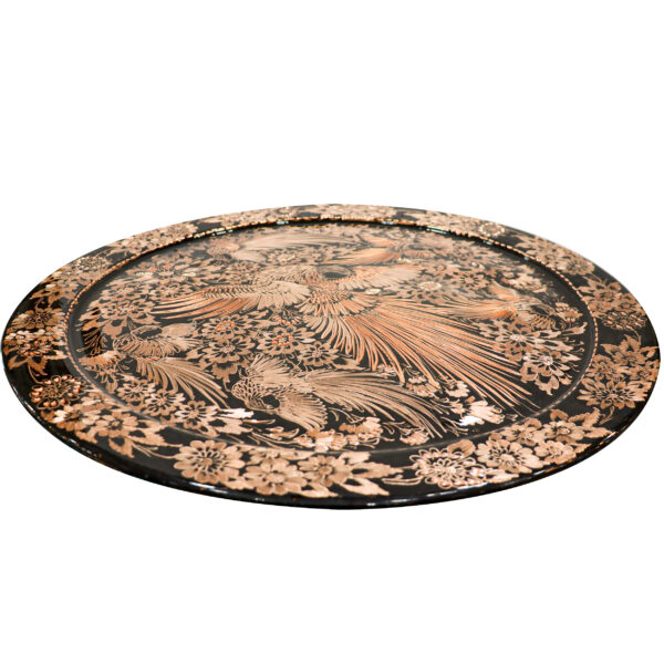 Diamond Cut Copper Tray, Round Code 60 view 2