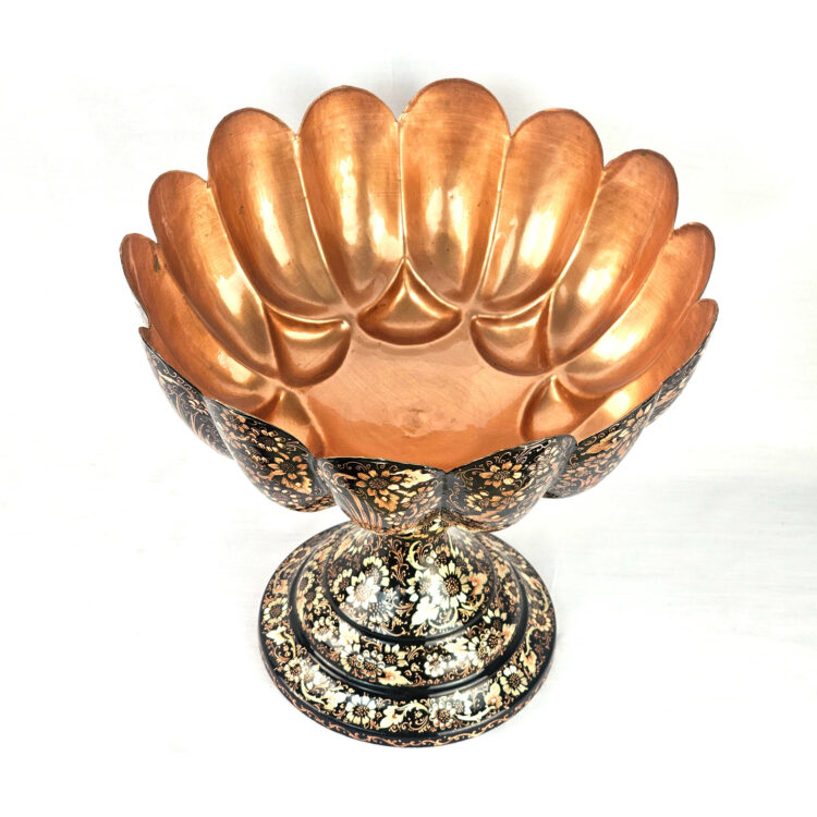 Diamond Engraved Copper Fruit Bowl Model Code 38 view 6