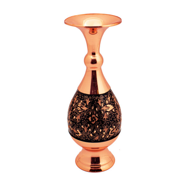 Diamond Engraved Copper Vase Code bybox-2501 Set of 2 view 2