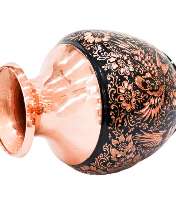 Diamond Engraved Copper Vase Design Fariba Model Code 19p13-1f2 view 2