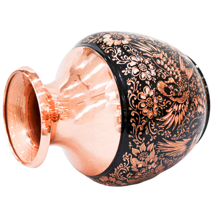 Diamond Engraved Copper Vase Design Fariba Model Code 19p13-1f2 view 2